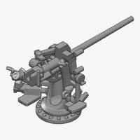 1/700 Black Cat Models 3in/50 Mk.22 gun (x6) AC700009