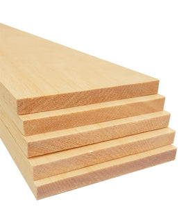 Bud Nosen Balsa Sheet 3/8" x 4" x 36" (5/pkg) 1148