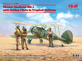 1/32 ICM Gloster Gladiator Mk.I with British Pilots in Tropical Uniform 32043