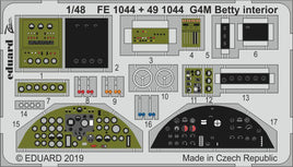 1/48 Eduard G4M Betty interior for TAMIYA FE1044