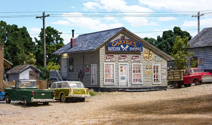 HO Woodland Carver's Butcher Shoppe BR5068