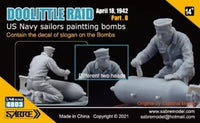 1/48 Sabre Model Doolittle Raid Part.B US Navy sailors paintting bombs 4803