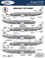 1/144 Fundekals AMERICAN ASTROJET 737NGs 44015