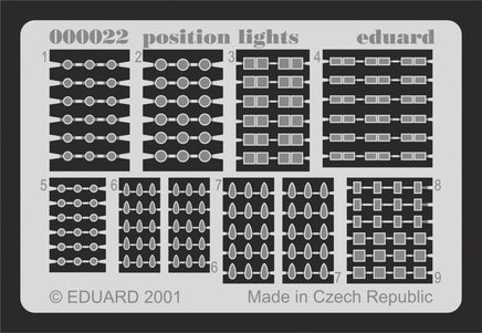 Eduard Position Lights 00022