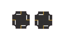 N Easy Streets Fresh Asphalt 4 Way Intersection - 4 Way Stop (Qty 2) 325-2072