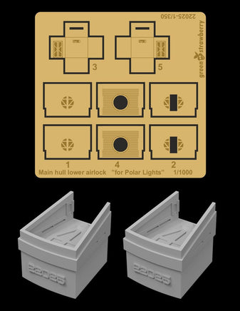 Green Strawberry Constitution class refit - Main hull low B22025