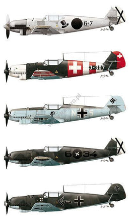 Kagero Publishing Messerschmitt 109 A-D Models 07012