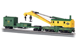 HO Bachmann 250-Ton Steam Crane & Boom Tender - Reading 16110