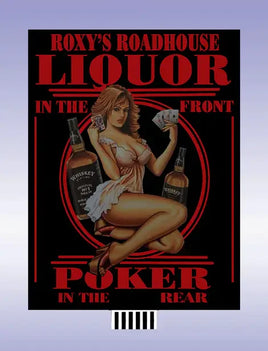 N/HO Miller Engineering Small Roxy's Roadhouse Billboard 44-6552 - MPM Hobbies