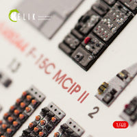 1/48 Kelik F-15C MSIP II Eagle interior 3D decals for GWH kit K48044