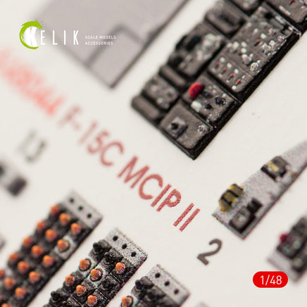 1/48 Kelik F-15C MSIP II Eagle interior 3D decals for GWH kit K48044