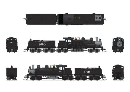 HO Broadway Ltd Class D 4-Truck Shay WM #900 Paragon4 Sound/DC/DCC Smoke 7819