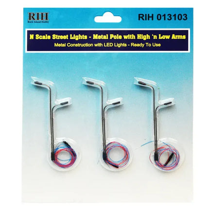 N Rock Island Metal Poles with High 'n Low Arms 13103