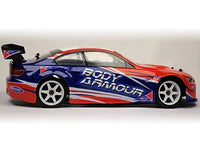 Model car with 'Body Armour' branding on a white background