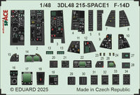 1/48 Eduard F-14D SPACE SPACE for GREAT WALL HOBBY kit 3DL48215