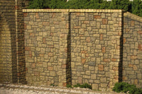 HO Monroe Retaining Wall Random Stone (2-Pack) #108