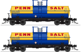 HO Broadway Ltd 6,000 Gallon Tank Cars Penn Salt (2-Pack) 6466