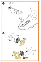 1/72 Clear Prop TB.2 PE Parts and Painting Mask x2 Set for Cp Kits 72087