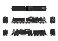 HO Broadway Ltd Class D 4-Truck Shay Unlettered Painted Black Paragon4 Sound/DC/DCC Smoke 7820