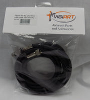Vigiart HS-B3-4 air hose package showing 1.8m braided hose with quick disconnect, 1/8 BSP fittings, product code 427
