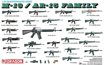 1/35 Dragon Model M-16 / AR-15 Family 3801