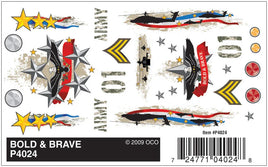 PineCar Bold & Brave Decal 4024
