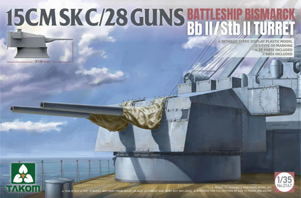 1/35 Takom 15 cm SK C/28 Guns Bismarck Bb II/Stb II Turret 2147