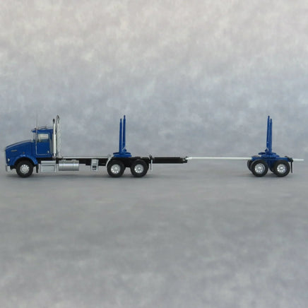 N Trainworx Blue Kenworth T800 Log Truck 48084