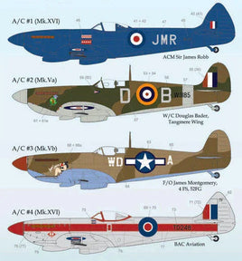 1/72 Lifelike Decals Spitfire p-4 72-024
