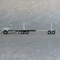 N Trainworx White Kenworth T800 Log Truck 48082