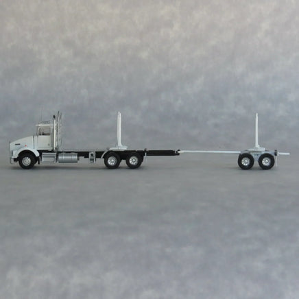 N Trainworx White Kenworth T800 Log Truck 48082