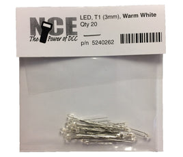 NCE Warm White LED 3mm (20 pcs) 0262