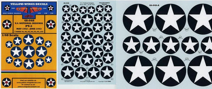 Collection of star-shaped decals with a yellow label on the left.