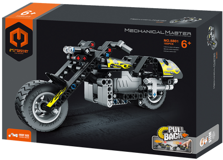 Mechanical Master Pull Back Motorcyle (183 pcs) 5801