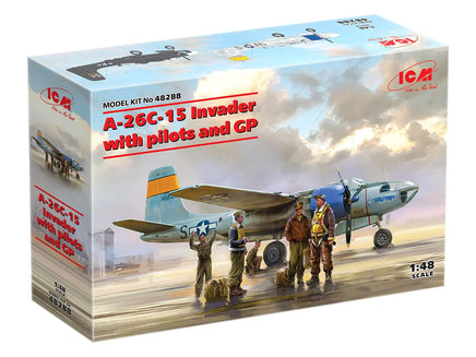 1/48 ICM A-26C-15 Invader with Pilots and Ground Personnel 48288