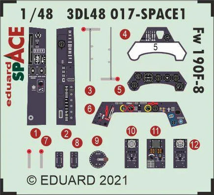 1/48 Eduard Fw 190F-8 SPACE for EDUARD 3DL48017