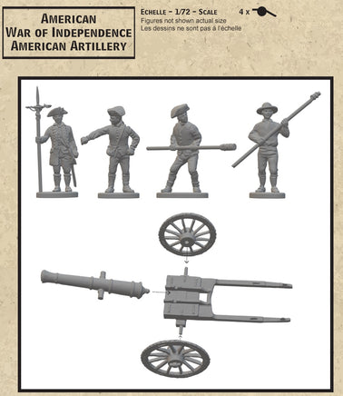 1/72 Hat Industries American War of Independence Artillery Set 8344