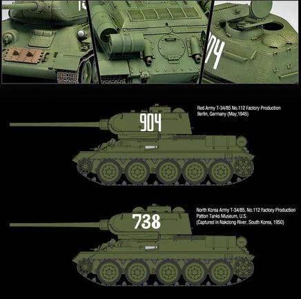 1/35 Academy T-34/85 "No. 112 Factory Production" 13290