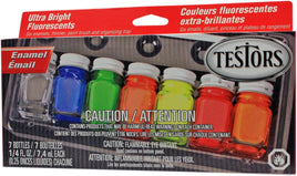 Testors Fluorescent Enamel Paint Set 9132 - MPM Hobbies