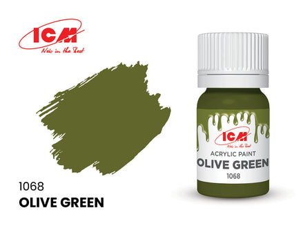 ICM Acrylic Paint Olive Green (12ml) 1068