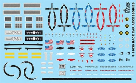 1/24-1/25 Gofer Race Car Accessories Decal Sheet 11039