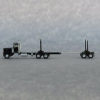 N Trainworx Black Peterbilt 379 Log Truck 47981