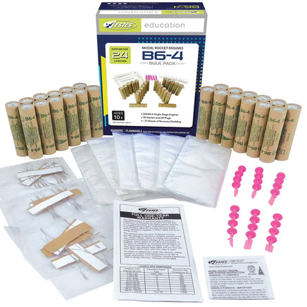 Estes Rockets B6-4 Engine Bulk Pack 1783 - MPM Hobbies
