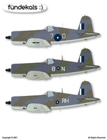 1/32 Fundekals CORSAIRS RN 32003