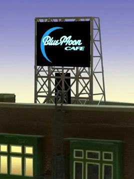 N/Z Miller Engineering Blue Moon Cafe Billboard 338960 - MPM Hobbies