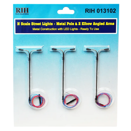 N Rock Island Metal Poles & 2 Elbow Arms 13102