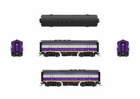 HO Broadway Ltd EMD F3 A/B ACL 339/339B Purple & Silver A-Unit Paragon4 Sound/DC/DCC Unpowered B 9650