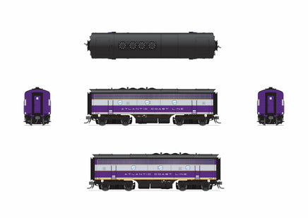 HO Broadway Ltd EMD F3 A/B ACL 339/339B Purple & Silver A-Unit Paragon4 Sound/DC/DCC Unpowered B 9650