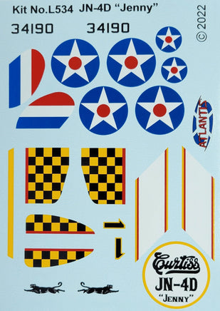 1/48 Atlantis Models JN-4D Curtiss Jenny 534