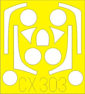 1/72 Eduard Paint Mask for PLATZ T-33 CX303